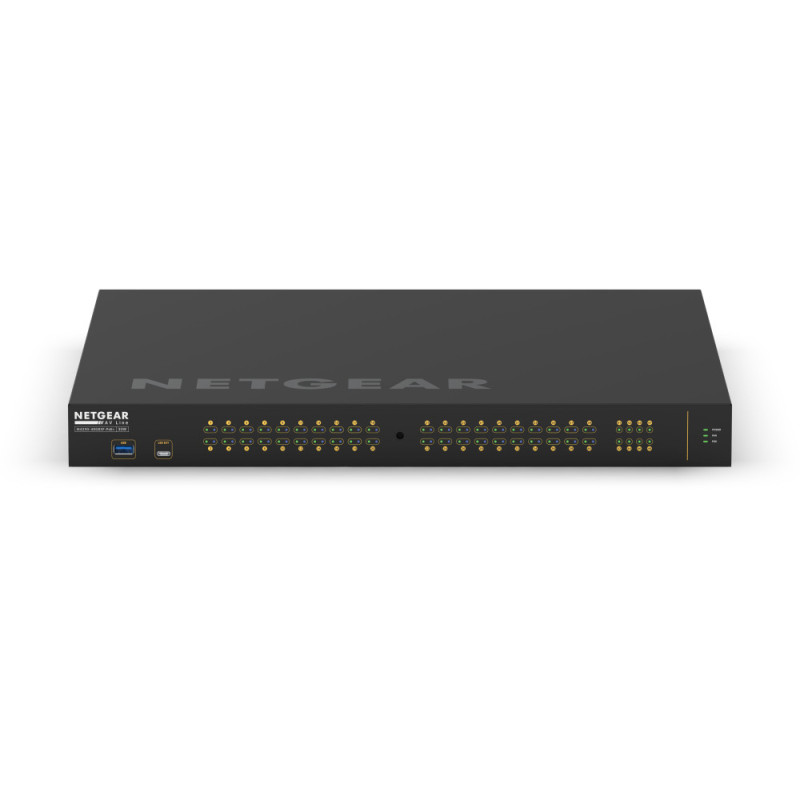 NETGEAR Коммутатор M4250-40G8XF-PoE+ (GSM4248PX), 40x1GE PoE+(960Вт), 8xSFP+, AV Line управляемый L2 (GSM4248PX-100EUS)