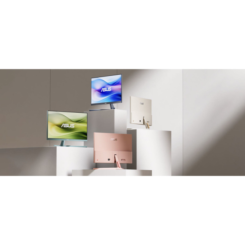 ASUS Monitor 23.8  VU249CFE-M HDMI, USB-C, Audio, IPS, 100Hz, 1ms, AdaptiveSync, Oat Milk