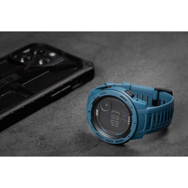 2E Tactical Delta X Blue tactical watch with compass and pedometer (2E-TCW10BL)