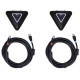 AVER Expansion microphone pair (2 units) w/ 5 m cable for VC520 Pro 2/ FONE540/ VC520 Pro (60U0100000AC)