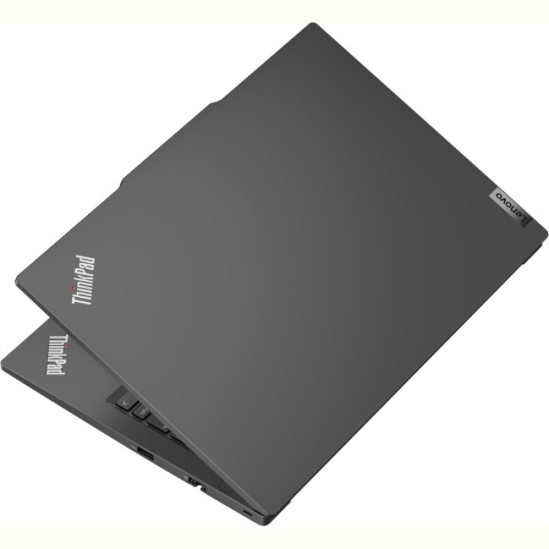 Ноутбук Lenovo ThinkPad E14 Gen 6 (21M70013RA); 14" WUXGA (1920x1200) IPS LED матовый , Intel Core Ultra 7 155H (1.4 - 4.8 ГГц) , RAM 32 ГБ (Max 64 ГБ) , SSD 1 ТБ , Intel Arc Graphics , без ОП , LAN , Wi-Fi , BT , веб-камера , Windows 11 Pro , MIL-STD 810H , TPM , металл , 1.44 кг , черный , подсветка клавиатуры , сканер отпечатков пальцев