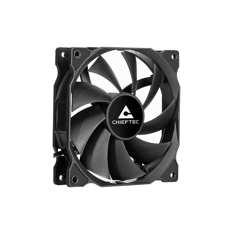 Chieftec case fan ZF-1225PWM, 120mm, 1600rpm, HDB, 4pin PWM, 25.5dBa, black