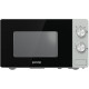 Gorenje Микроволновая печь, 20л, мех. управл., 800Вт, серебристый (MO20E1S)