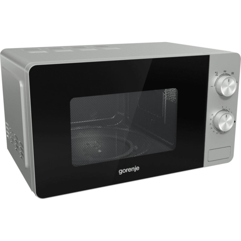 Gorenje Микроволновая печь, 20л, мех. управл., 800Вт, серебристый (MO20E1S)