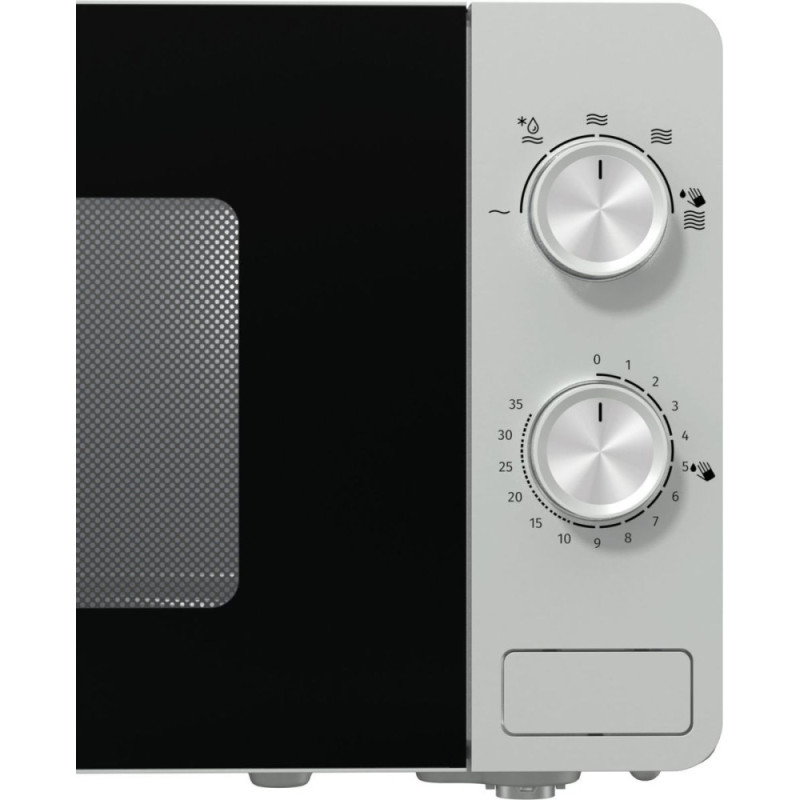Gorenje Микроволновая печь, 20л, мех. управл., 800Вт, серебристый (MO20E1S)