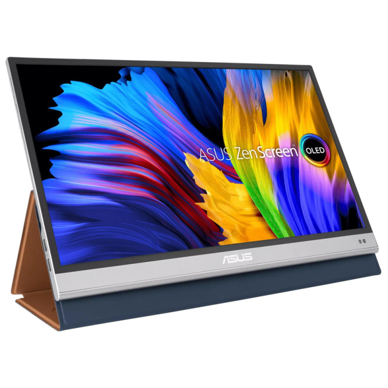 ASUS Monitor portable 13.3  Asus ZenScreen MQ13AH mHDMI, 2xUSB-C, OLED, 1ms, DCI-P3 100%, HDR10, Cover (90LM07EV-B01170)