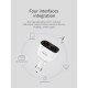 Зарядное устройство HOCO HOCO Z28 Power ocean 2xUSB + display White (6957531091967)