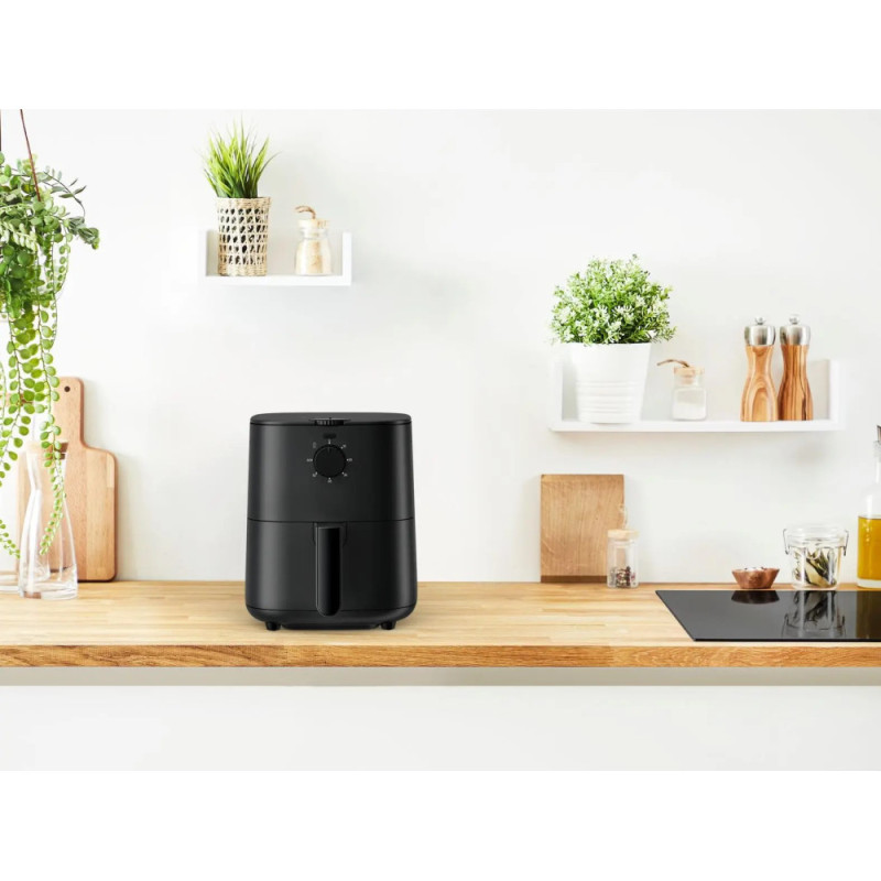 Tefal air fryer Easy Fry Essential, 1430W, bowl-3.5l, mechanical control, plastic, black (EY130815)