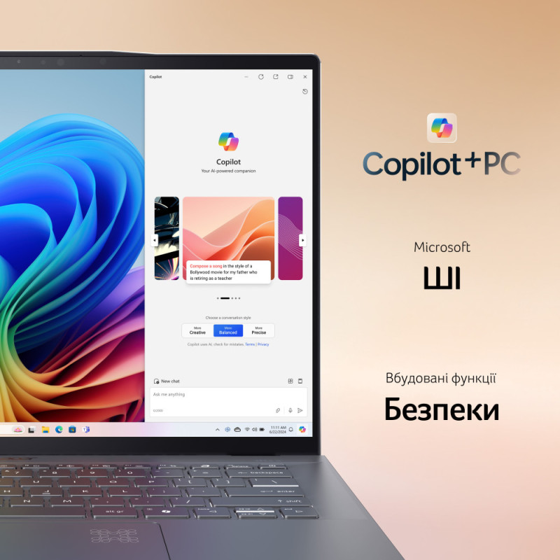Acer Ноутбук Swift 14 AI SF14-11 14.5" WQXGA IPS, Quallcomm X1P-64-100, 16GB, F1TB, UMA, Win11, сірий (NX.KZXEU.001)