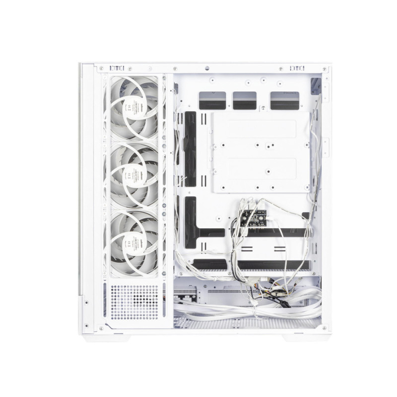 Zalman Корпус  P40 DS без БП, 2xUSB3.0, 1x Type C, 3x120мм ARGB Reverse, 1x120мм ARGB, VGA 420мм, LCS ready, TG Side/Front Panel, Display, ATX, белый (P40DSWHITE)