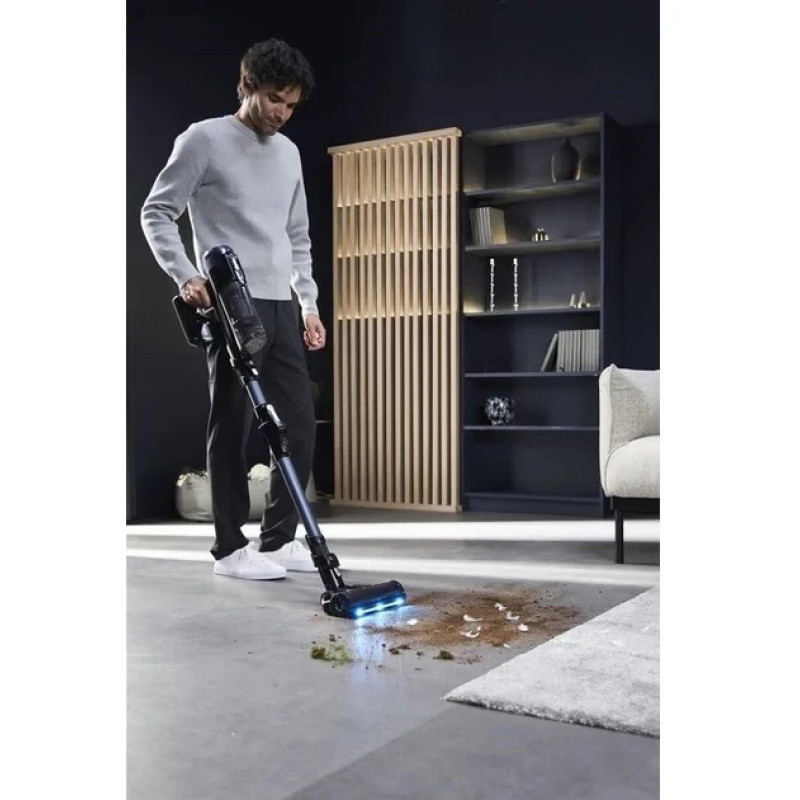 Rowenta Пилосос Rowenta безпровідний X-Force Flex 16.60 Animal, 315Вт, вологе прибирання, конт пил -0.65л, автон. робота до 120хв, HEF system 99,9%, чорно-сірий (RH9C71E0)