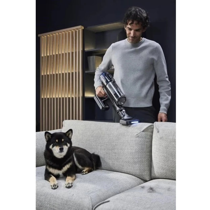 Rowenta Пилосос Rowenta безпровідний X-Force Flex 16.60 Animal, 315Вт, вологе прибирання, конт пил -0.65л, автон. робота до 120хв, HEF system 99,9%, чорно-сірий (RH9C71E0)