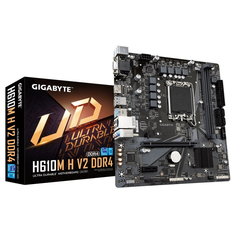 Gigabyte Motherboard H610M H V2 DDR4 s1700 H610 2xDDR4 M.2 HDVI mATX (H610M_H_V2_DDR4)