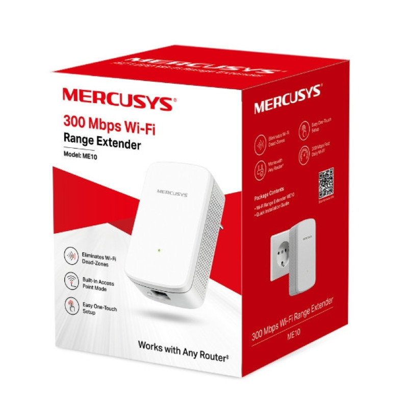 Mercusys Повторитель Wi-Fi сигнала ME10 AC1200 1хFE LAN