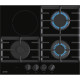 Gorenje Варочная поверхность комбинированная (3 газ + 1 стеклокерам.), 60см, чугун, черный (GCE681BSC)