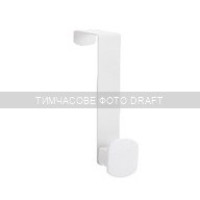 ARDESTO Дверний вішак на 1 гачок Minimalism 3x3x20см, метал, пластик, білий (ARHB3108W)