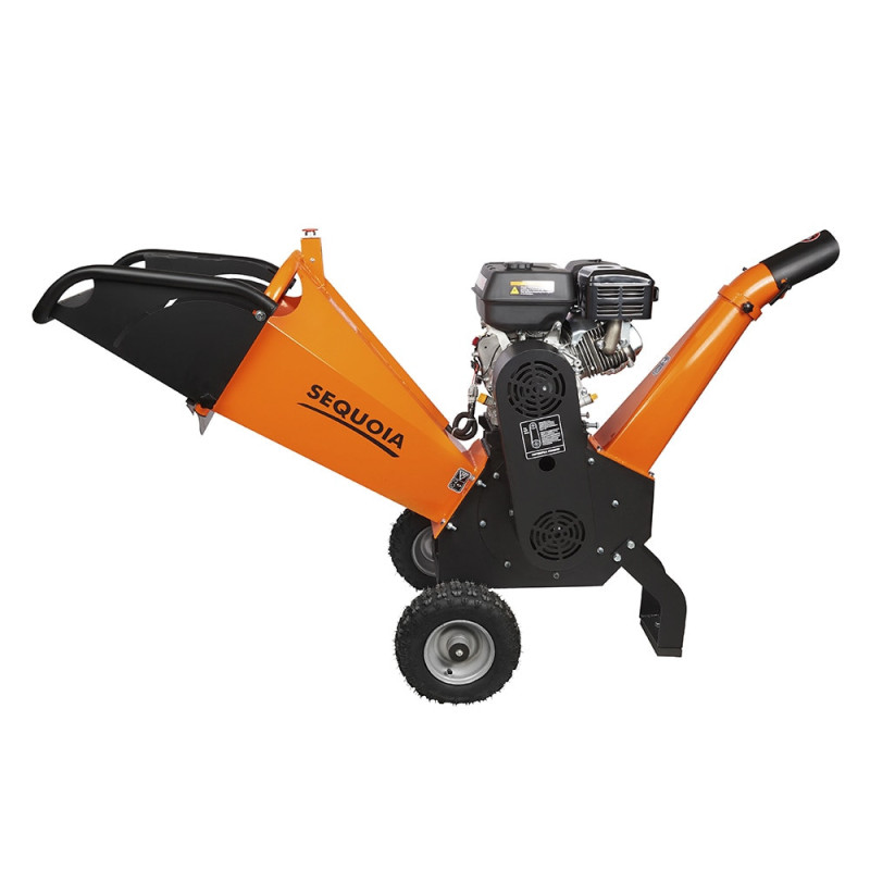 SEQUOIA 6600W 100mm 3600rpm gasoline garden shredder with Loncin G270F engine, 115kg (SPWC100)
