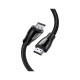 Кабель мультимедийный HDMI M to HDMI M 1.5m braided HD140 black Ugreen (80402)