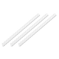 2E Plastic combs for the binder 12mm clear 100pcs (2E-PL12-100CL)