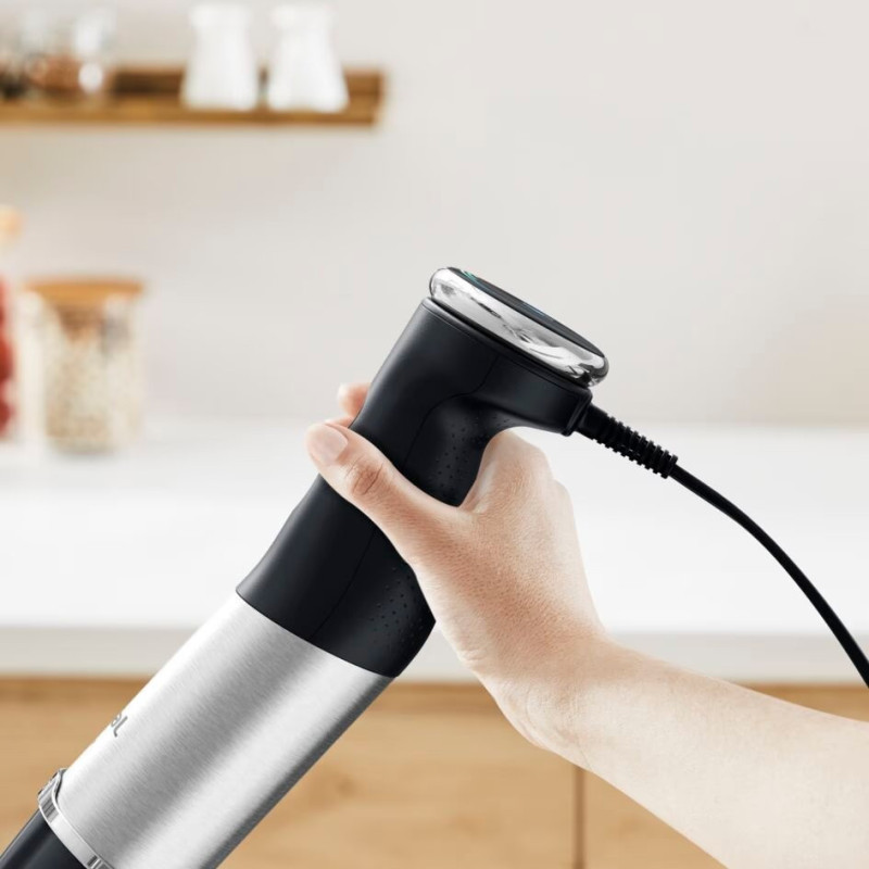 Tefal submersible blender Quickchef+ 1000W, 3in1, bowl-800ml, chopper-500ml, silver-black (HB673830)