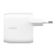 Belkin 60W DUAL USB-C WALL CHGR, WH (WCB010VFWH)