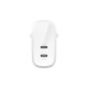 Belkin 60W DUAL USB-C WALL CHGR, WH (WCB010VFWH)