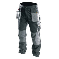 Tolsen work trousers, reinforced fabric, density 260 g/m2, reinforced seam, L(52), black-gray (45218)