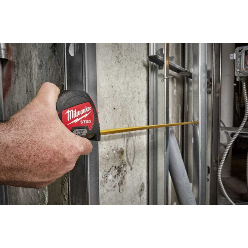 Milwaukee tape measure, 5mx33mm, with reel lock, ABS plastic, magnet (4932478794)