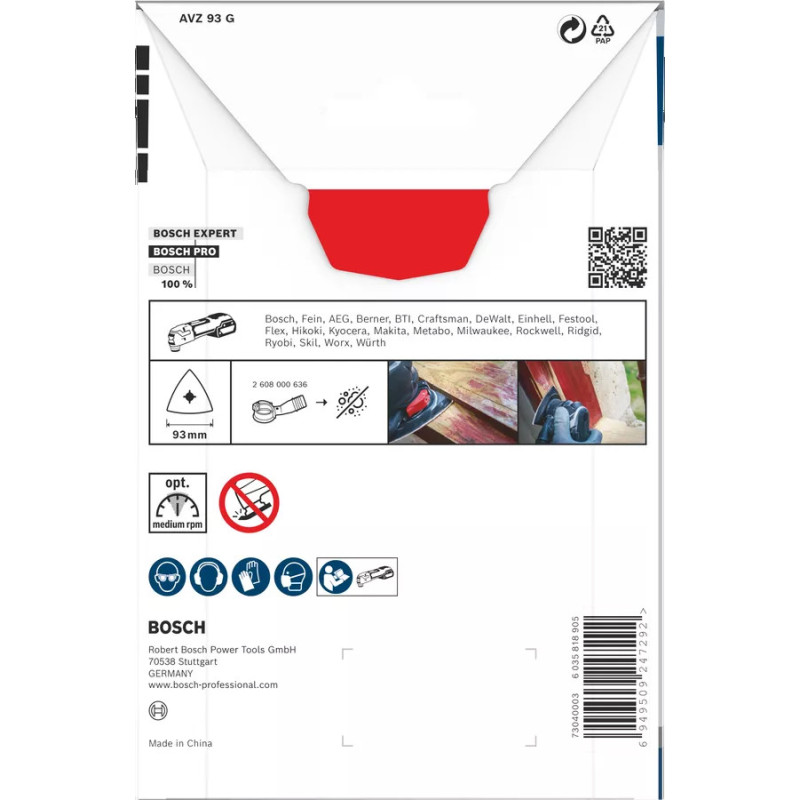 Bosch Grinding platform PRO AVZ 93 G 93 mm for multifunctional tools (2.608.669.125)