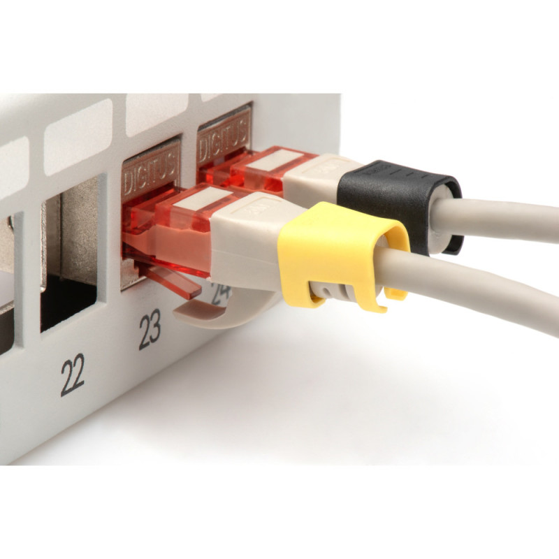 Digitus DIGITUS Color clips for RJ 45 cable Mixed colors, 20 pcs.x 5 colors, separate packs (A-CC-M)