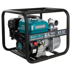 Könner & Söhnen Мотопомпа бензиновая KS 50 для чистой воды 500л/мин 7.0л.с 24кг (KS50)