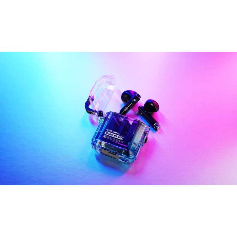 GravaStar Sirius P5 TWS Earbuds_Transparent Blue V2 (GRAVASTARP5_XTAL_BLU_V2)