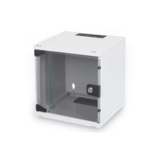 Digitus Шафа 10" 6U 312x300, скляні двері, 30kg max, сірий (DN-10-05U-1)