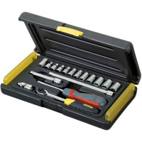 Stanley Набір інструменту, Набір торцевих головок, 1/4", 17 од., кейс (2-85-582)