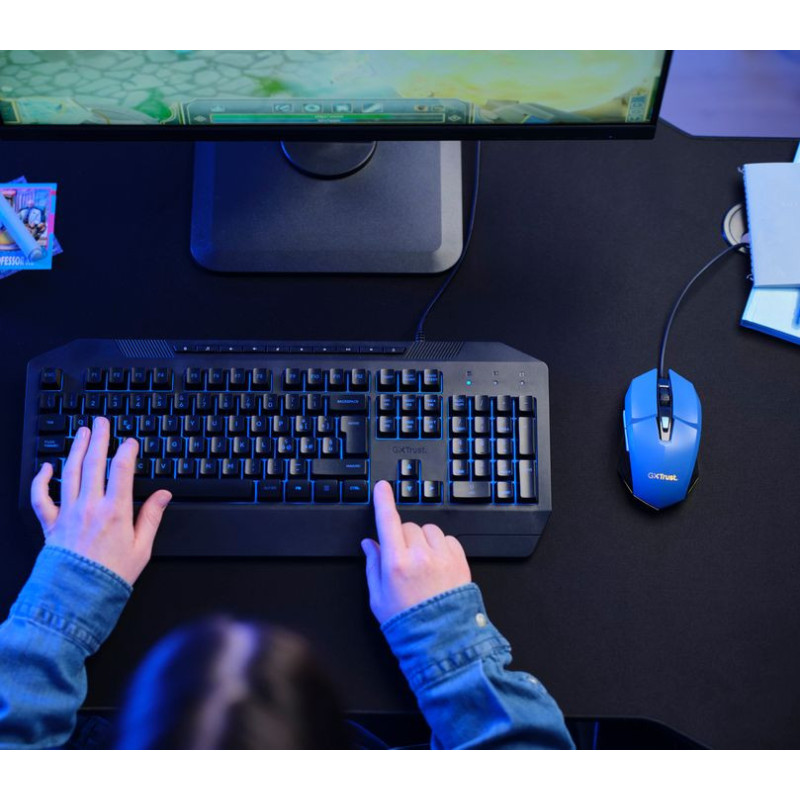 Trust Мышь GXT 109 FELOX RGB Blue (25067_TRUST)