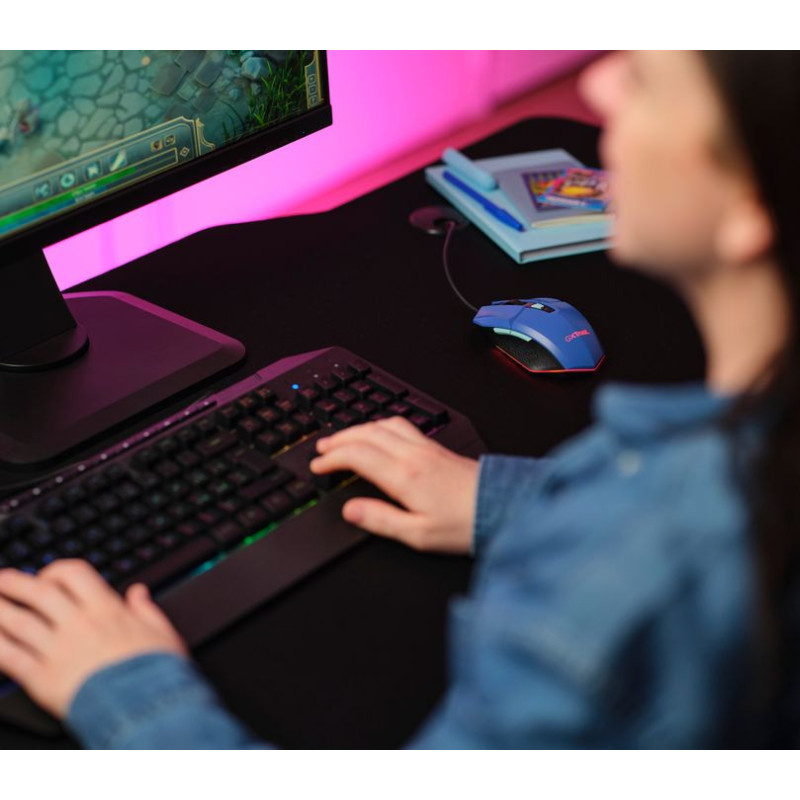 Trust Мышь GXT 109 FELOX RGB Blue (25067_TRUST)