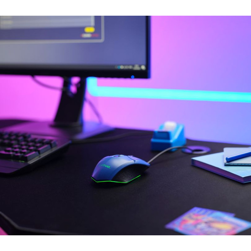 Trust Мышь GXT 109 FELOX RGB Blue (25067_TRUST)