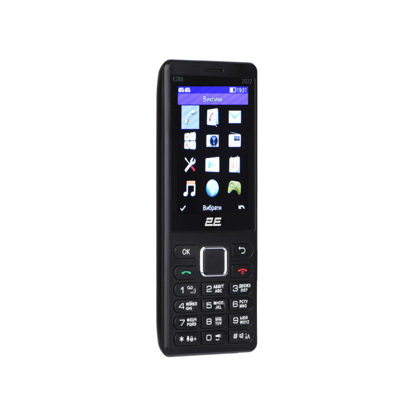 2E Mobile phone E280 2022 Dual SIM Black