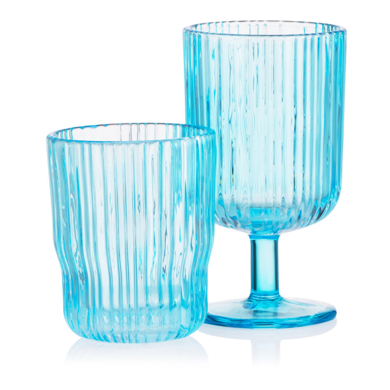 ARDESTO Low glasses set, 300ml, 2pcs, glass, blue (AR2630SBL)