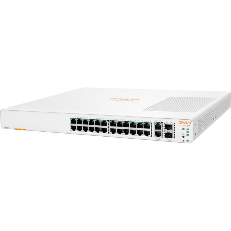 HPE Aruba Switch Instant On 1960, 24xGE, 2хSFP+10GE, 2х10GBASE-T ports, LT Warranty (JL806A)