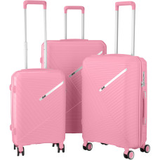 2E PP TROLLEY LUGGAGE SET 3IN1 SIGMA, PINK (2E-SPPS-SET3-PK)