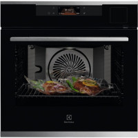 Electrolux oven electrical, 70l, А++, steam, display, convection, steamer function, telescopic rails, black+inox (KOABS39WX)