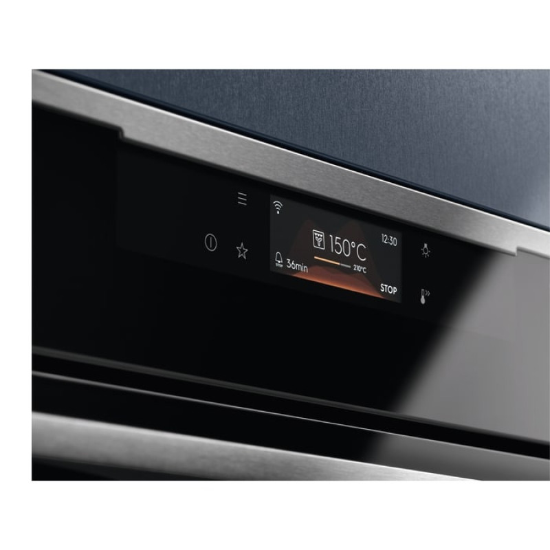 Electrolux Духовой шкаф электрический, 70л, А++, пар, дисплей, конвекция, ф-ция пароварки, телескопические направляющие, черный (KOABS39WX)