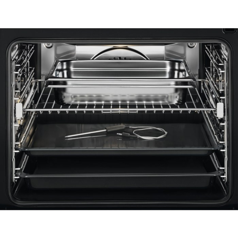 Electrolux Духовой шкаф электрический, 70л, А++, пар, дисплей, конвекция, ф-ция пароварки, телескопические направляющие, черный (KOABS39WX)