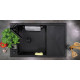 Deante Kitchen Sink granite, rectang., with drainboard, 820х500х219mm, bowl - 1, over-mounted, black matt (ZRM_N113)