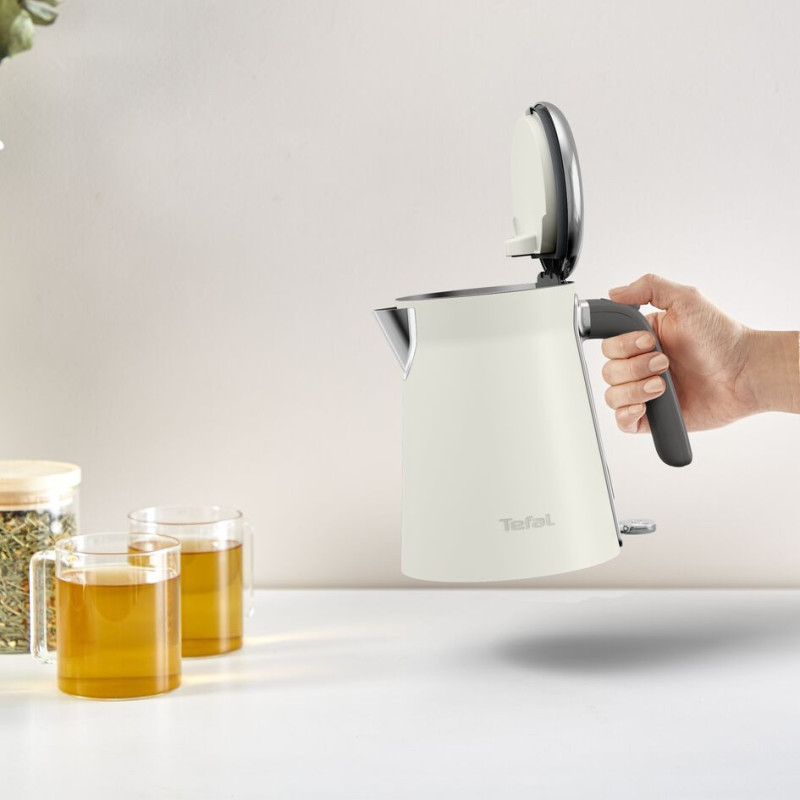 Tefal Электрочайник Collection 1.7л, Strix, нерж. сталь, белый (KI666AE0)