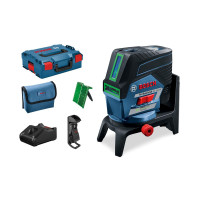 Bosch Нівелір лазерний Bosch Professional GCL2-50CG до 15м ±0.3мм/м зелений промінь +RM2+BM3 чохол кейс IP54 0.6кг (0.601.066.H00)