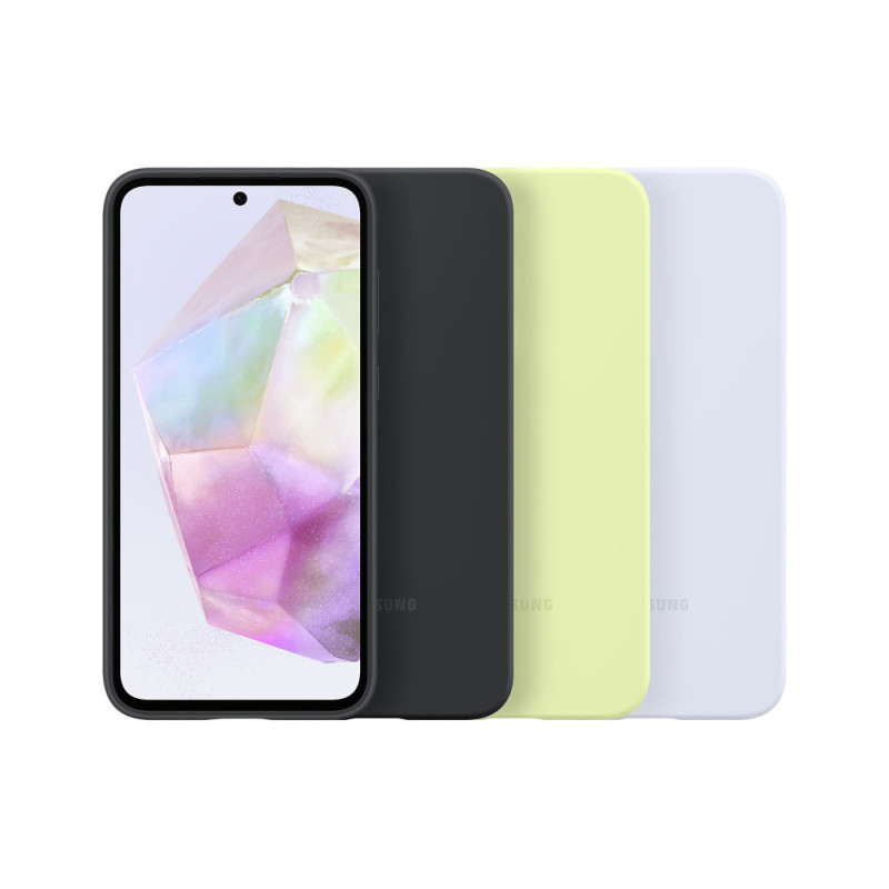 Samsung Чехол для Galaxy A35 (A356), Silicone Case, зеленый светлый