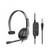 2E Гарнитура ПК моно On-ear CH12 mini-jack, omni-mic, 1.2м, черный (2E-CH12MJ)