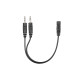 2E Гарнитура ПК моно On-ear CH12 mini-jack, omni-mic, 1.2м, черный (2E-CH12MJ)